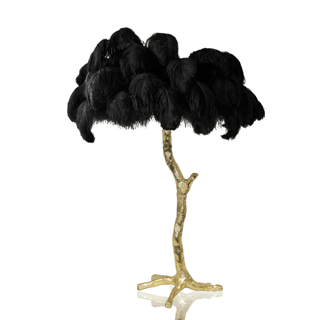 FEATHER TABLE LAMP